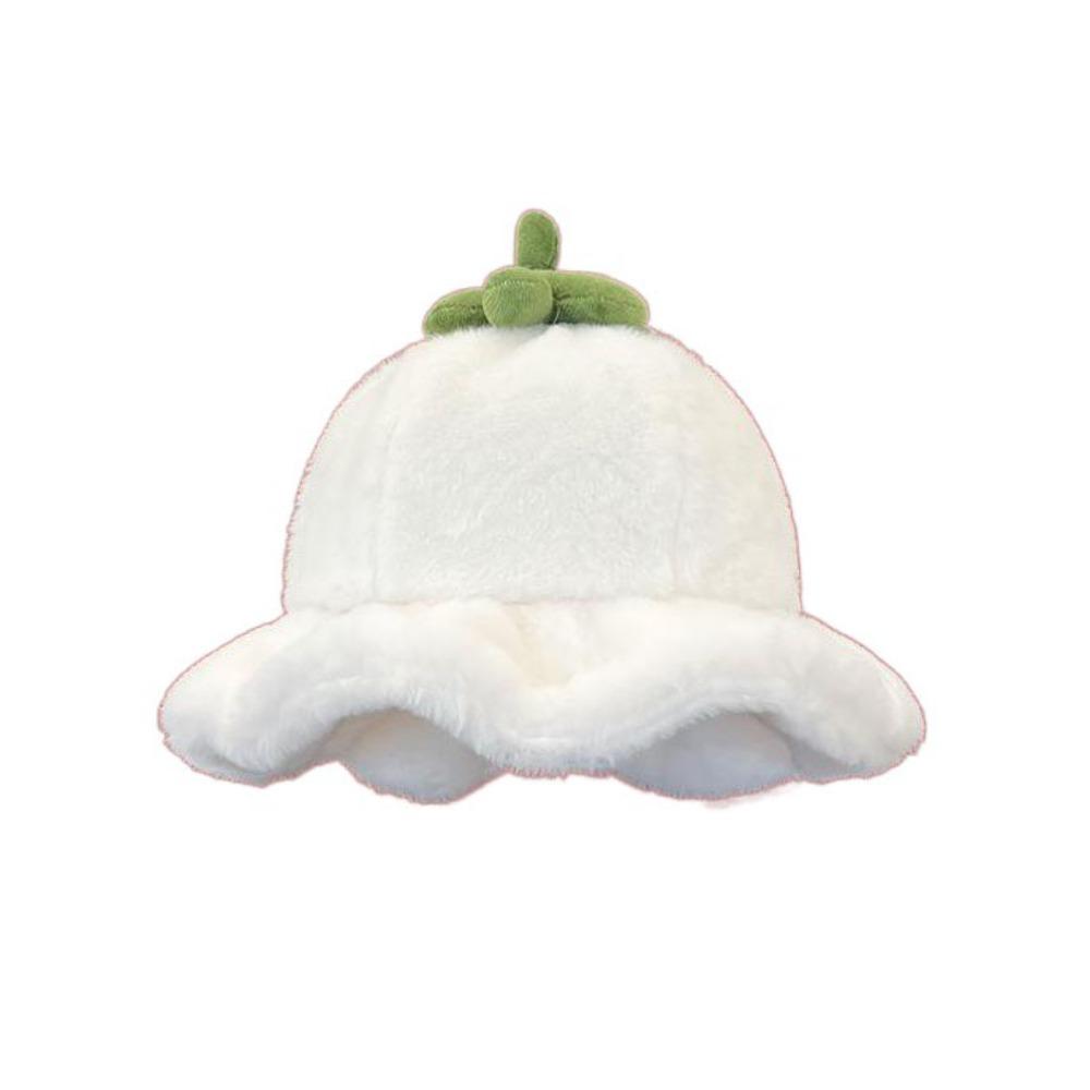 Tomato Winter Fisherman Hat Rolled-up Beanie Hat Cute Plush Bucket Hat  Outdoor