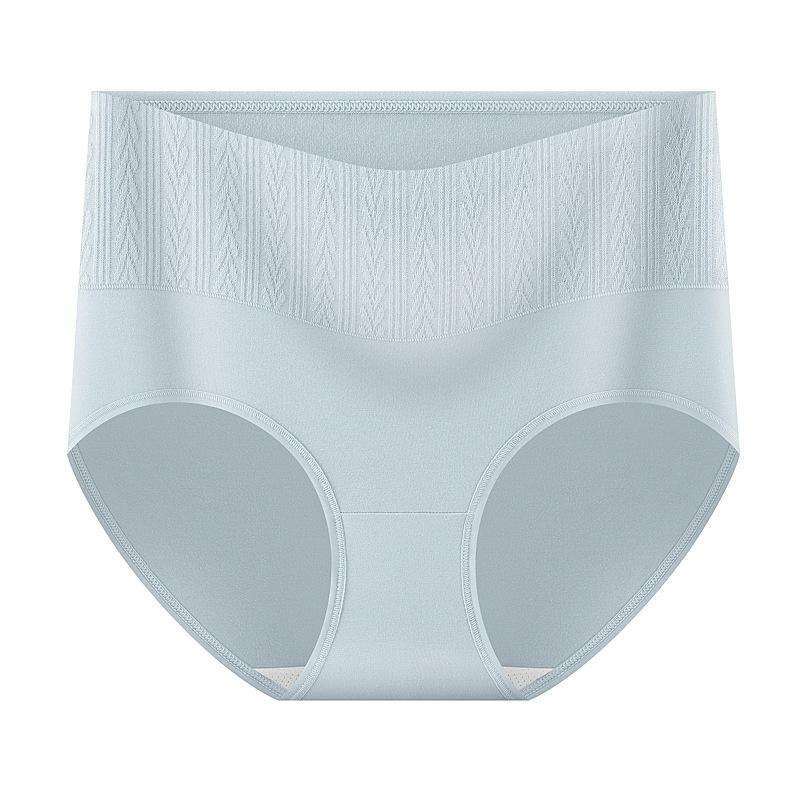 Women's New Spring and Autumn Jacquard Cotton High Waist Without Trace of Abdominal Antibacterial Underwear