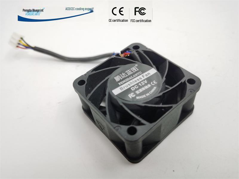 Pengda Lantu 4020 Turbo Edition 12V 0.41A PWM Temp-Controlled High-Speed 4CM Double Ball Bearing Cooling Fan