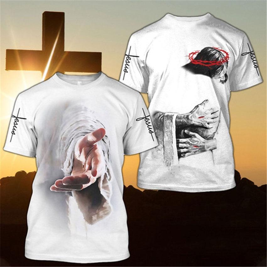 Summer Hipster Men t-shirt Jesus and Knights Templar 3D Printed Harajuku Short sleeve T shirts Unisex Casual tops XXS-6XL