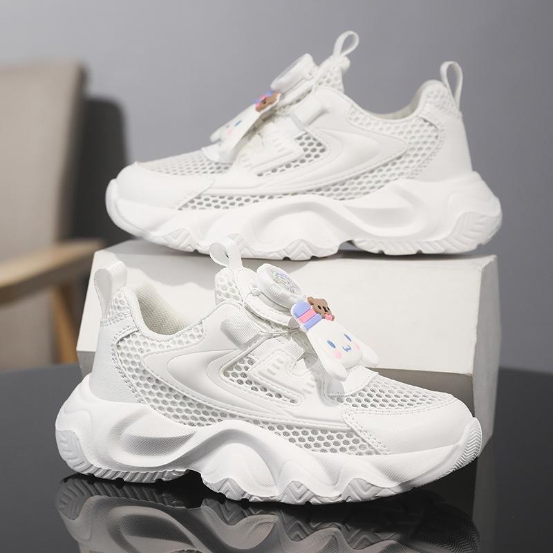 

Girls Shoes Jade Guigou Children s Single Mesh Breathable Sports Middle Children Little White Dad 31
