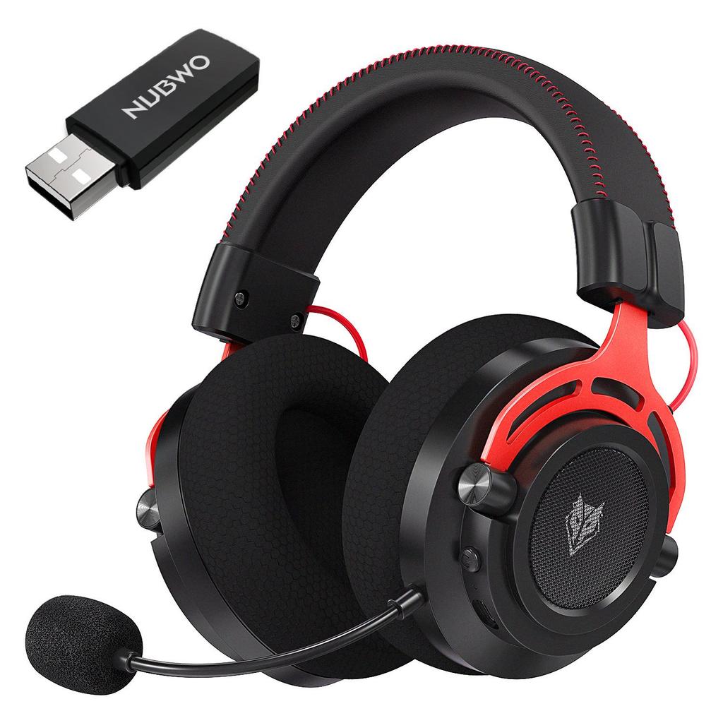 NUBWO G03 Wireless Noise-Cancelling Gaming Over-Ear Headset with 2.4G Bluetooth Stereo.