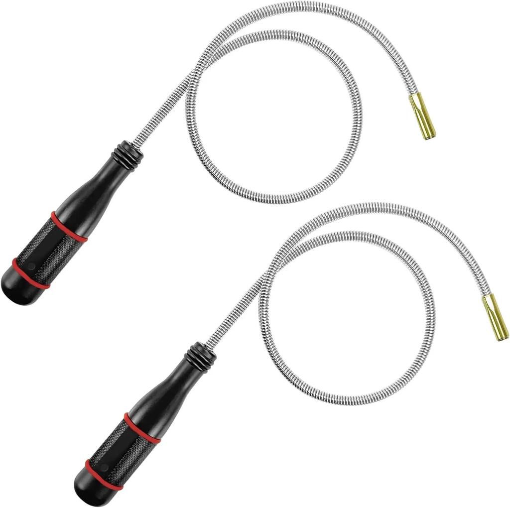 Strong Magnetic Pickup Rod with Suction Tip Flexible Bendable Snake Retrieve Lost Items From Drains Under Machinery