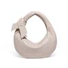 Large Capacity Woven Shoulder Bag - Trendy Crescent Dumpling Handbag, Underarm Style.
