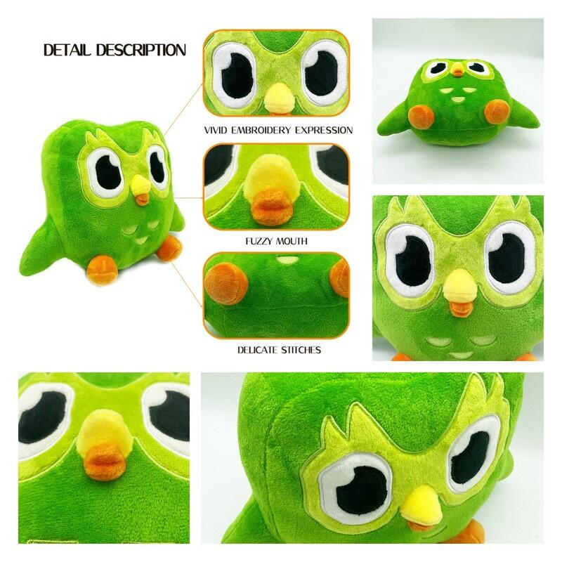 Duolingo 10 Year Anniversary Collectible Plush Toy Green Owl Kids Gift