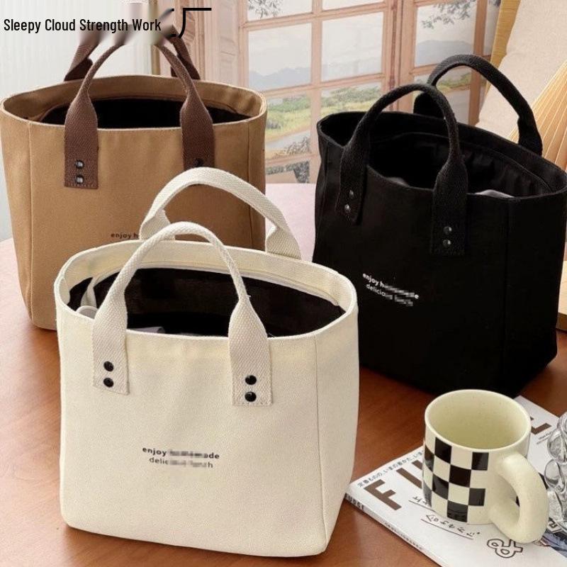 Commuter Women's Canvas Tote: Lightweight, Versatile Handbag & Bento Bag