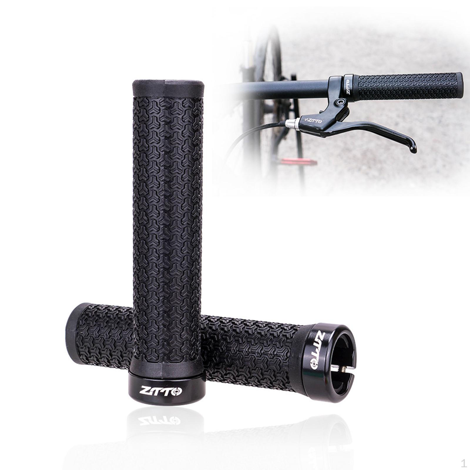 2PCS Bike Handlebar Grips, Non-Slip Rubber Grip, Comfortable Ergonomic Bicycle Handle Scooter
