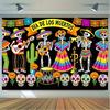 Vibrant Death Day-themed Polyester Wall Hangings - Perfect for Living Rooms, Bedrooms, Offices and Outdoor Celebrations