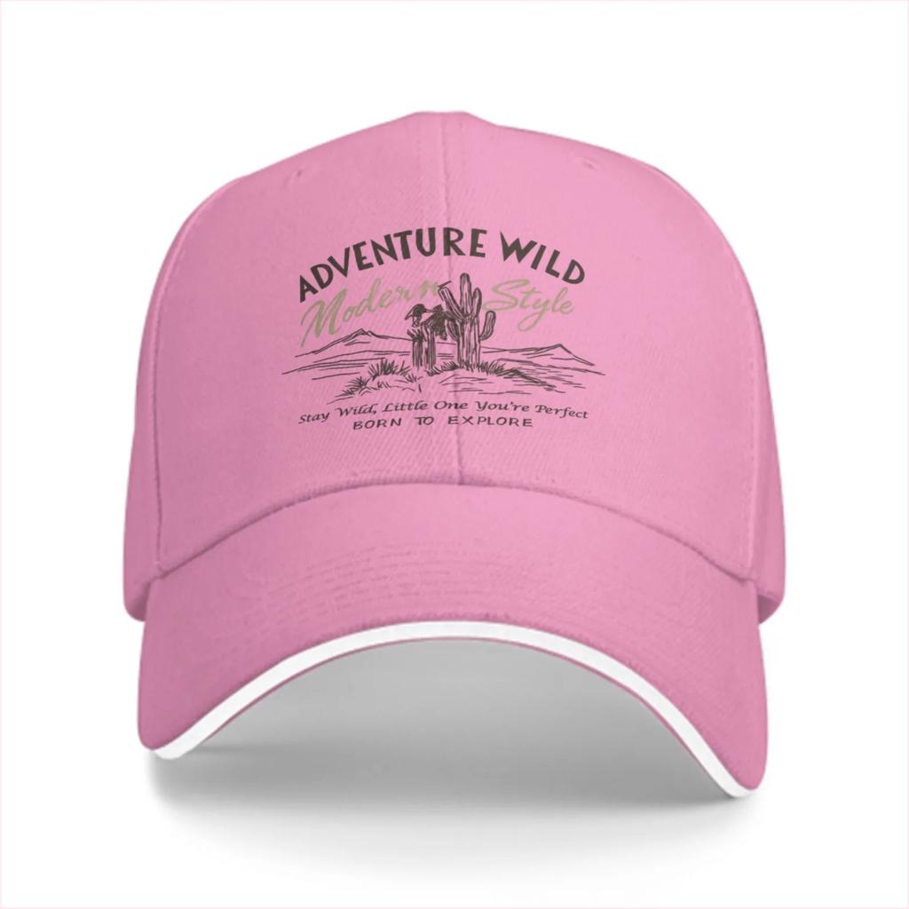 Adventure Wild Cactus Graphic Baseball Cap Unisex Polyester Casual Adjustable Explore Hat