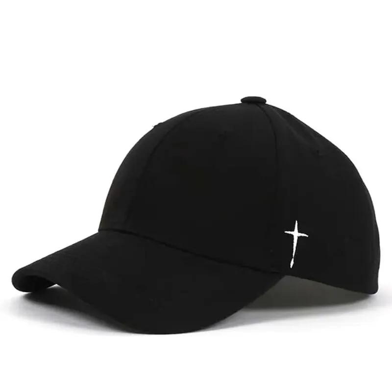 Unisex Simple Cross Water Drop Embroidery Baseball Caps Spring And Autumn Outdoor Adjustable Casual Hat Sunscreen Hat