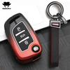Estuche Plegable para Llave de Coche de Aleación de Zinc de 3 Botones Cubierta Completa Para Peugeot Citroen C1 C2 C3 C4 C5 Ds3 Ds4 Ds5 Ds6 Accesorios de Carcasa para Llave de Coche
