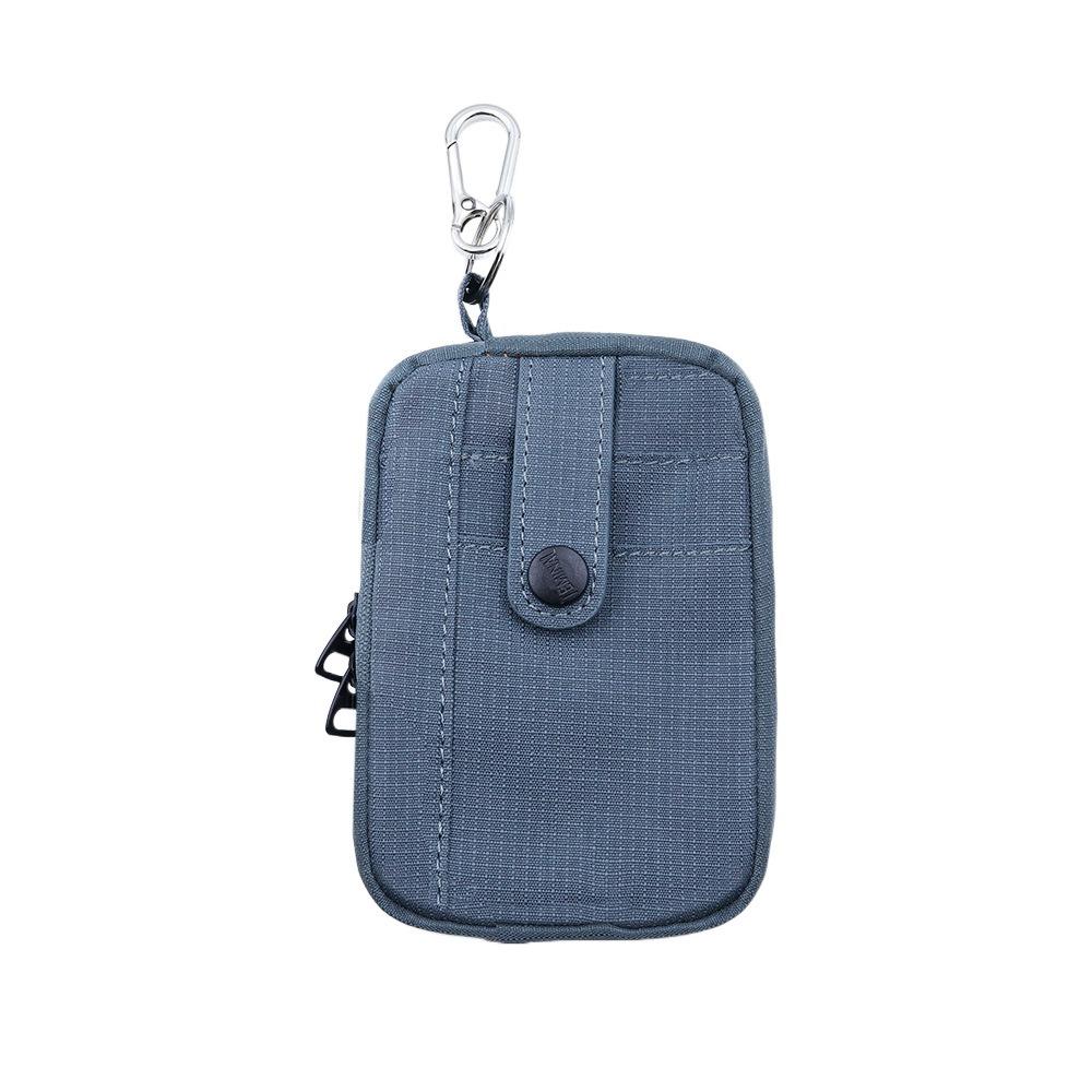 Square Earphone Bag Solid Color Mini Storage Bag Portable Canvas Coin Purse  Travel