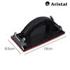 Aristal Hand Sander with Sandpaper Clip-on File Holder for Polishing, Wood Polishing, and Surface Treatment, Black