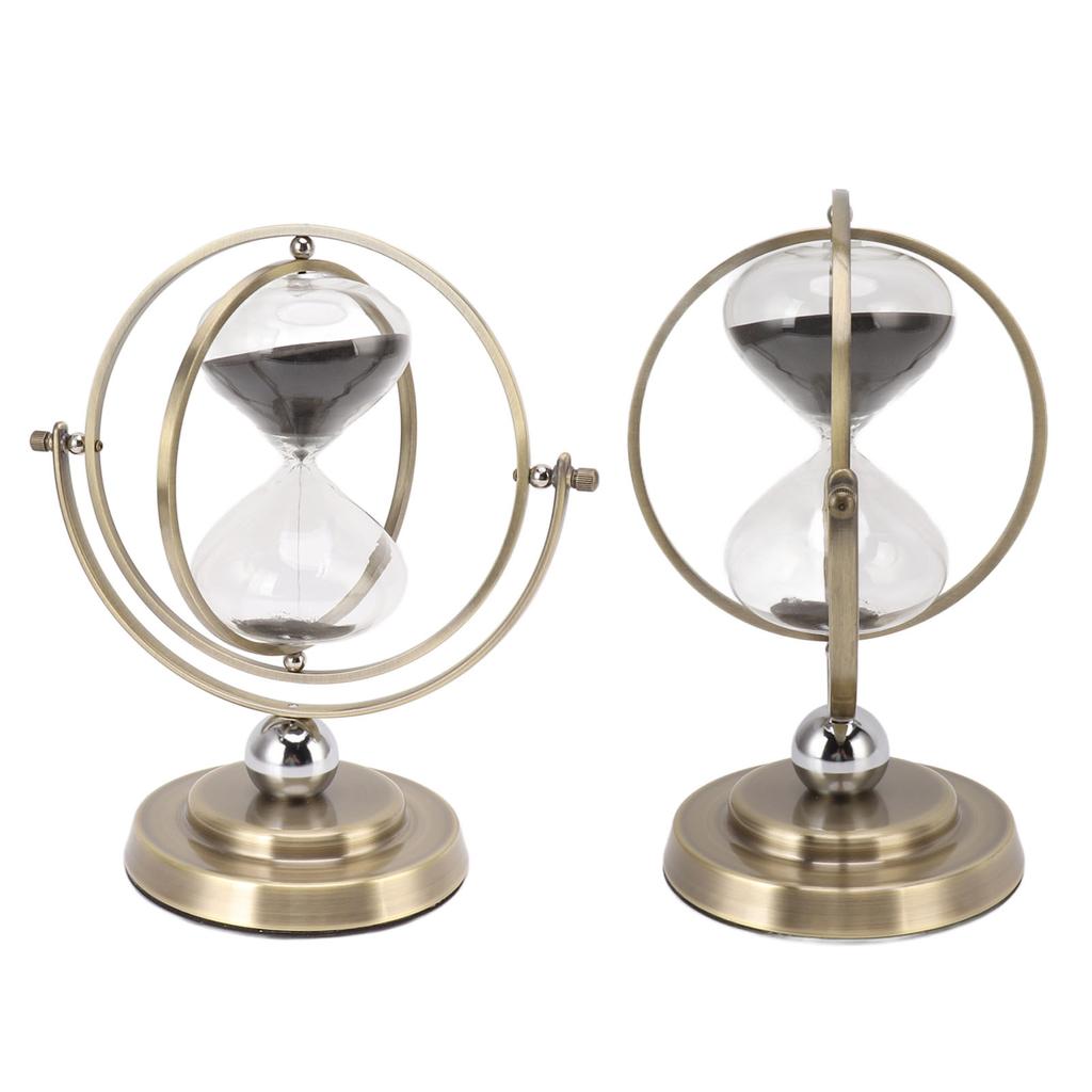 Metal Hour Glass Simple Modern Accurate Timing Delicate Sand Timer Home Decoration Bronze Color