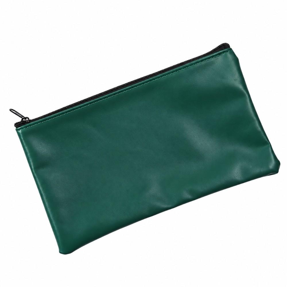 Waterproof Pencil Pouch Faux Leather Bank Deposit Bag Practical Money Cash Case  Office Storage