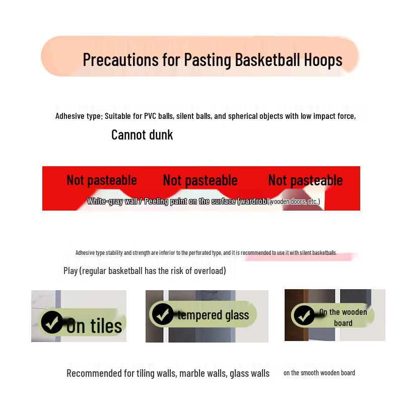 Foldable No-Drill Indoor Kids Basketball Hoop