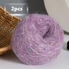 2pcs Soft Warm Yarn for DIY Crocheting and Knitting Sweater and Shawl