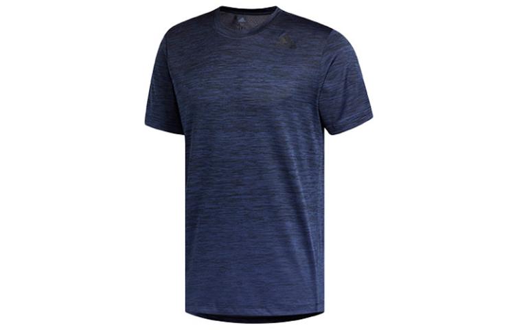 Adidas T Shirts Men s Tech Indigo Crew Neck Moderate Straight Fit FL4396 S