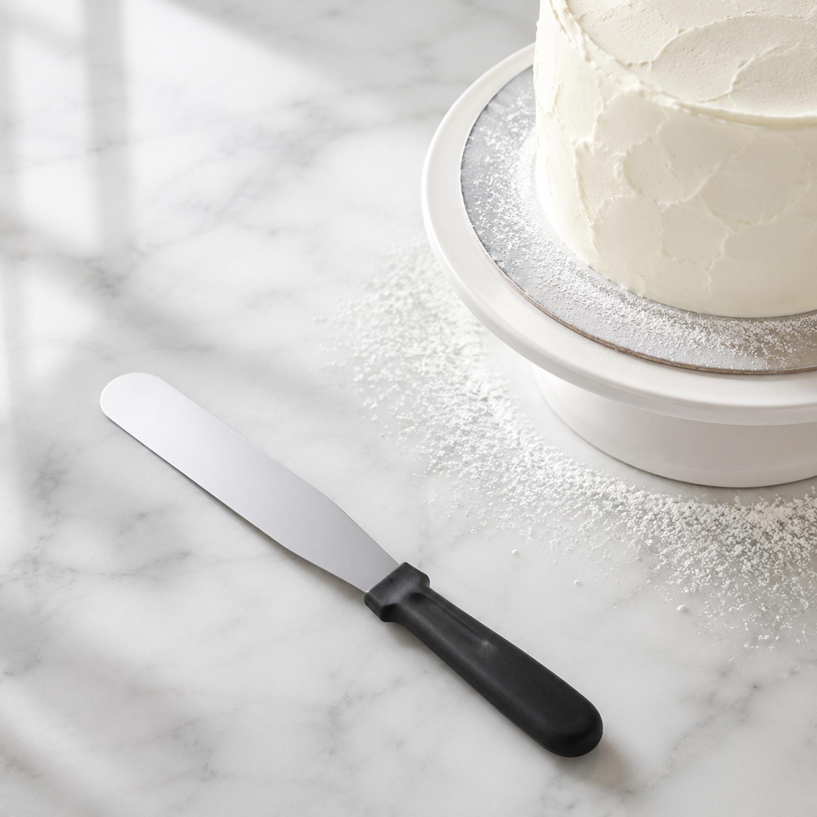 

Stainless Steel Baking Spatula Butter Knife Household Jam Cream Spreader with Comfortable Handle for Kitchen Use one size чорний