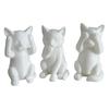 3D Printed Cat Figurine Kittens Hear Speak See No Evil Statue Miniature Cat Ornament Cat Lover Gift for Desk Shelf Cabinet Decoration