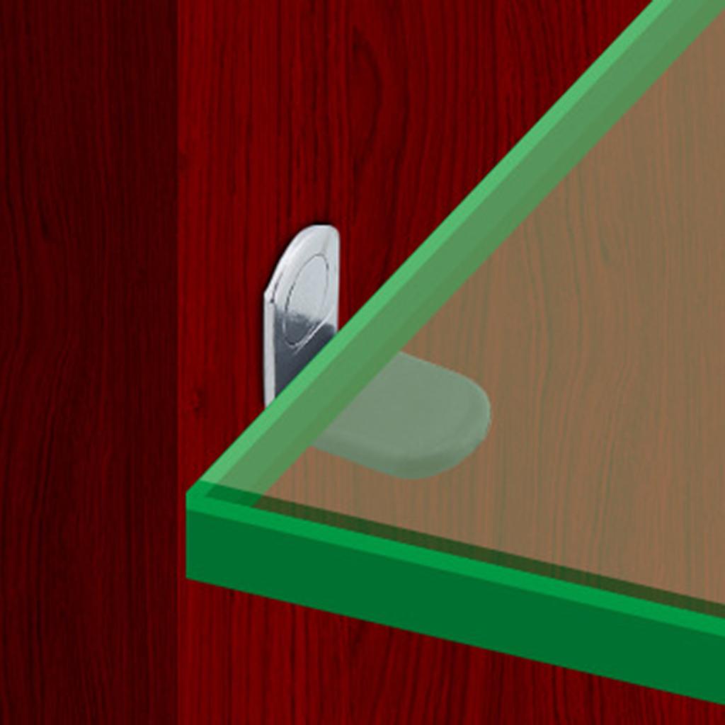 10pcs Shelf Support Studs Pegs Pins with Hole 6mm L-Shaped Clips Cabinet Furniture Partition Support Wall Mount Bracket Holder
