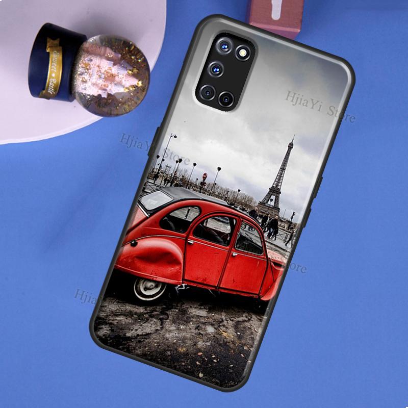 Paris Eiffel Tower Case For OPPO A74 A94 A54 A57 S A77 A76 A96 A52 A72 A91 A93 A5 A9 A31 A53 A15 A16 A17 Cover