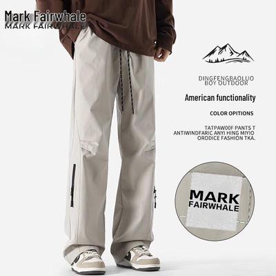 Mark Fairwhale Men's Outdoor Loose Straight Technical Cargo Pants