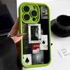 Ace of Spades Pattern Silicone Soft Case For iPhone 16 Pro Max 15 Plus 14 13 Pro 12 11 XS XR 8 7 Lens Protection Shockproof TPU Matte Phone Cover
