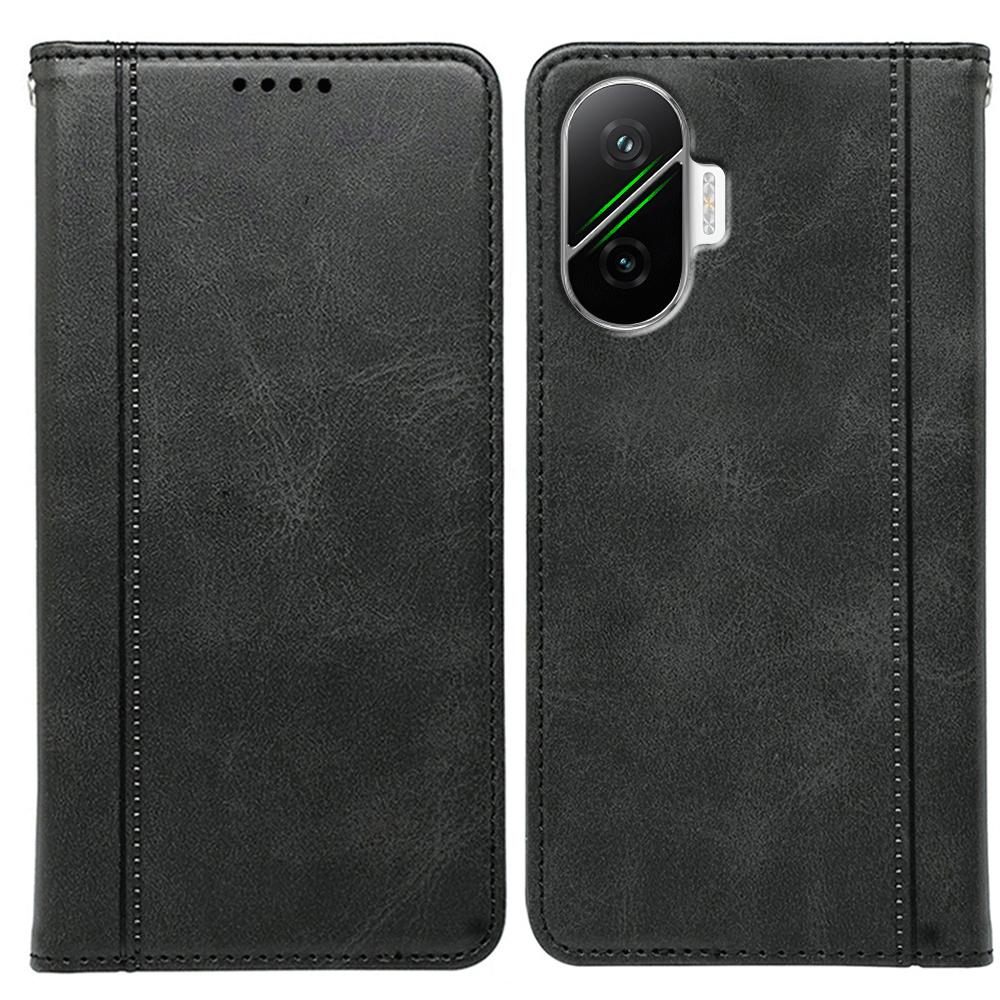 For Xiaomi Redmi Turbo 4 Pro 5G/Poco F7 5G Case Hidden Magnetic Closure Calf Texture Leather Phone Cover