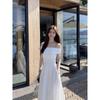 Two Wear Black One-word Shoulder Dress, Women's High-end Temperament Off-the-shoulder Waist Long Dress, Tube Top Skirt