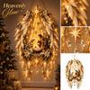 Luzes de Natal Celestiais, Decoração de Parede de Natal Iluminada para Decoração de Casa Festiva