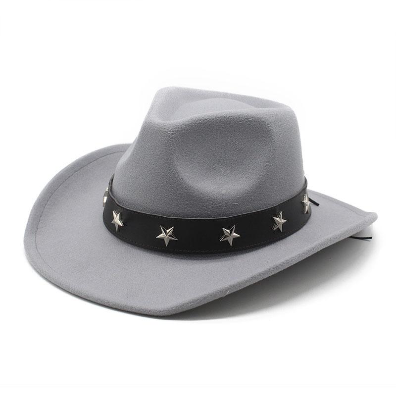 Minority Woolen Hat Men And Women Couple Hat Woolen Western Cowboy Top Hat Tide