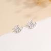 Beixi Sterling Silver Pikachu Stud Earrings - Cute, Simple, and Versatile Design