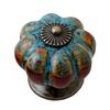 Retro Round Pumpkin Shape Ceramic Drawer Cabinet Wardrobe Door Handle Knob Decor