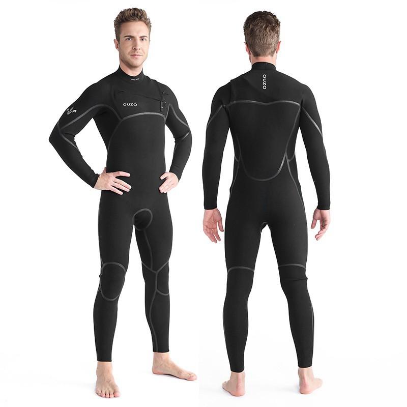 Mens 4/3mm Full Wetsuit Surfing Diving Swimming Warmth Stretch Neoprene Rash Guard