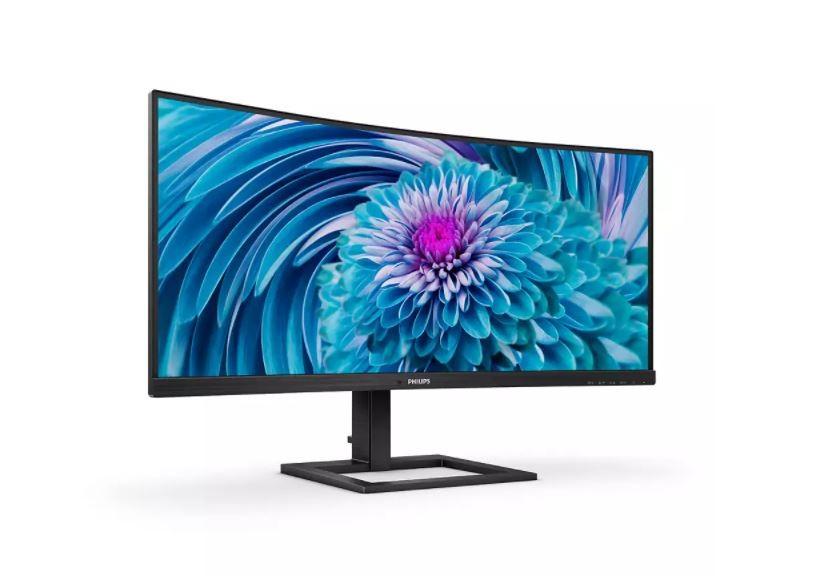Monitor 346E2CUAE 34 Inch VA Curved HDMI DP USB-C, Height Adjustment