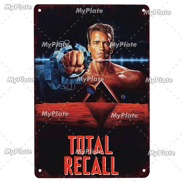 Science Fiction Film Poster Metall Zeichen Vintage Plaque Zinn Zeichen Platte Wand-dekor Für Club Mann Cave Kunst Malerei film