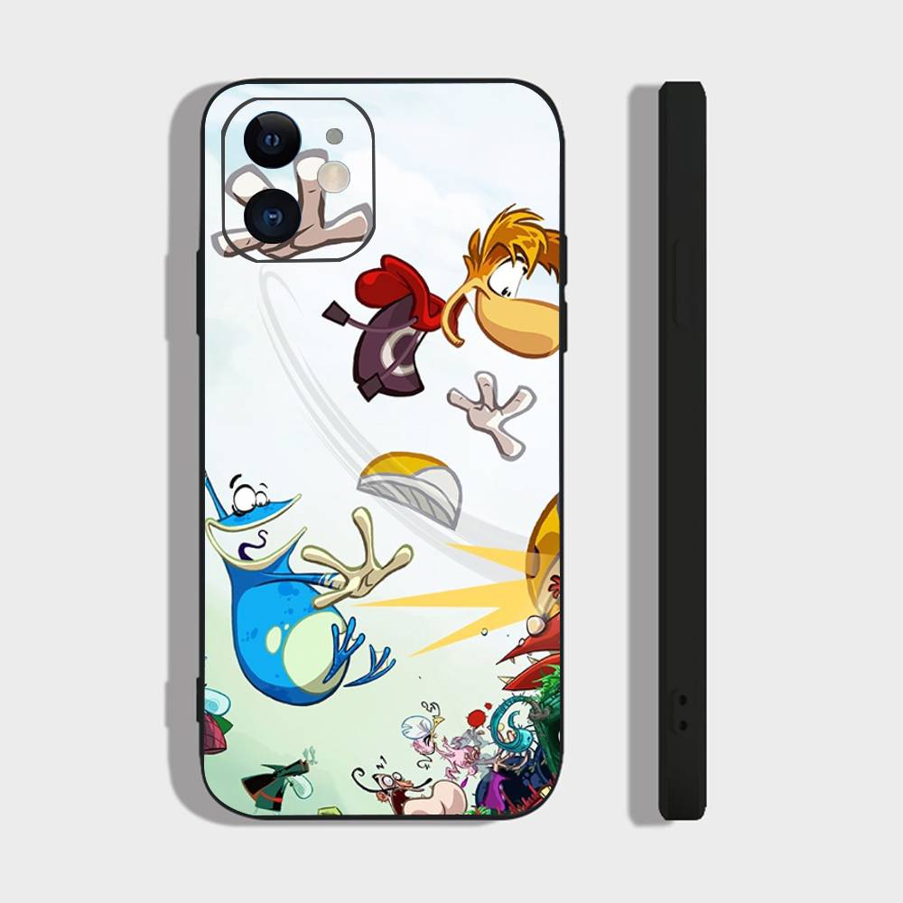 Anime R-Rayman Legends Phone Case For IPhone 17 Air 16 15 14 13 Pro Max 11 12 Black Silicone Cover