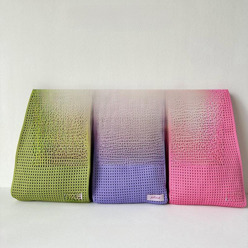 Solid Color Knitted Shoulder Bag - Versatile Large Capacity Tote