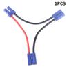 Ec5 Parallel Battery Connector Cable Dual Extension Y Splitter 12Awg Silicone Wire Y / O Style For Rc Toys