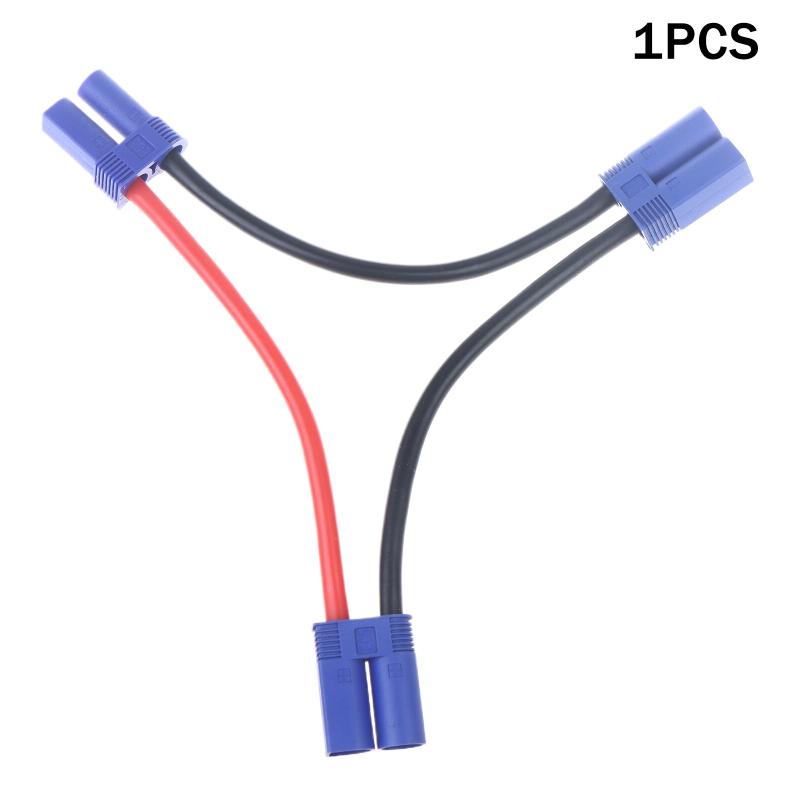 

EC5 Parallel Battery Connector Cable Dual Extension Y Splitter 12AWG Silicone Wire Y / O Style For Rc Toys