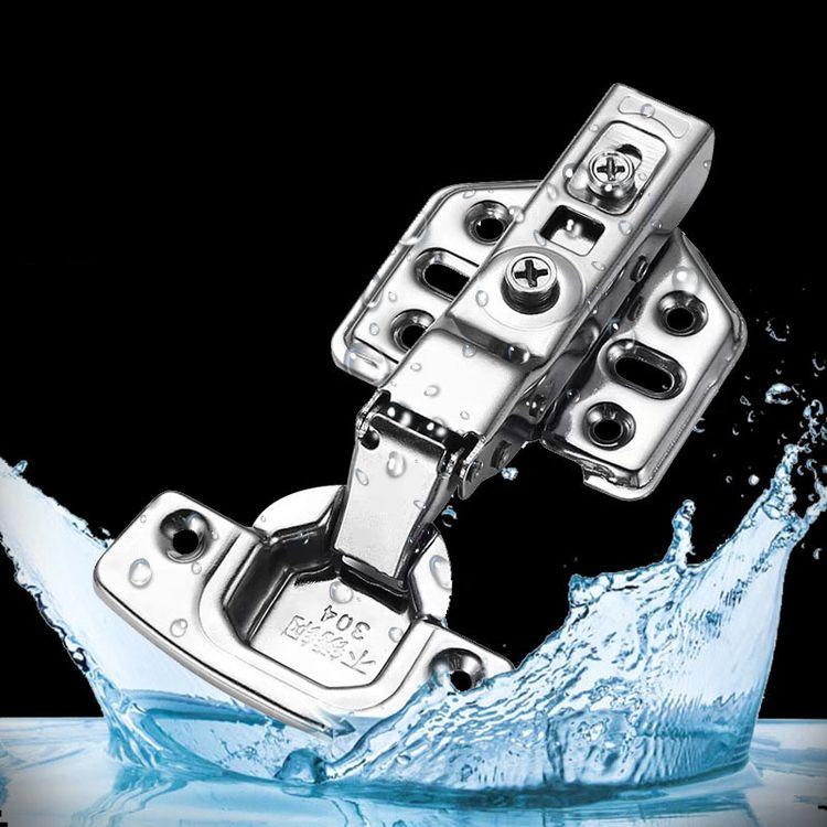 Factory Direct 304 Sales Stainless Steel Hydraulic Hinges Fixed Silent Hardware Pipe Hinges Wooden Door Hinges