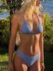 Thong Bikinis Sexy Women Swimsuits Female Micro Plaid Swimwear Bikini Set Bathing Suit Swimming Suits Beachwear Biquini