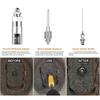 Grease Guns Needle Nozzle Couplers Adapter Lubrication Tool with Double Handle for Hard To Reach Fittings Repair Shops