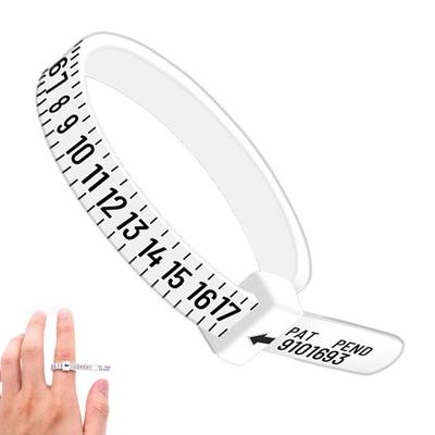 1 Stück Weiß/Schwarz US/EU/UK/JP Größen Ehering Band Ringgrößenmesser Messen Echter Tester Fingerlehre Schmuckzubehör Werkzeuge