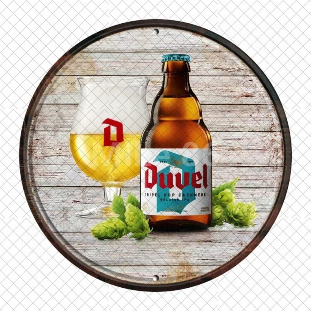 Segno in Latta Metallico Birra Decorazione Murale 20x30cm