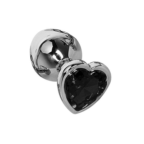 Love Heart Rhinestone Stainless Steel Anal Plug Prostate Massage Adults Sex Toy