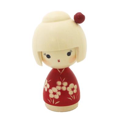 Poupée Kokeshi Créative par Masayoshi Gagnante du Prime Fabriqué en Bois Décoration d'Intérieur Moderne « Osanpo » (Flâner) Fujikawa, Prix du Ministre, Japon,