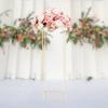Golden Wedding Arch Stand with Iron Base, Elegant Floral Display Stand for Wedding Decor, Gold Flower Stand for Centerpieces