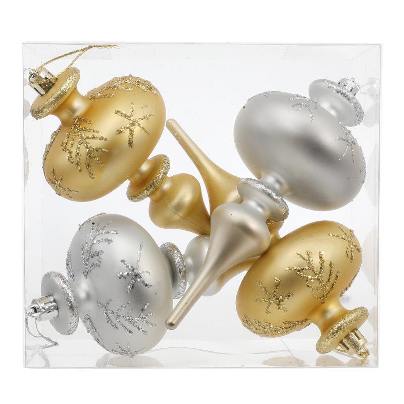 Hand-Painted Flat Candy Christmas Tree Ornament Set